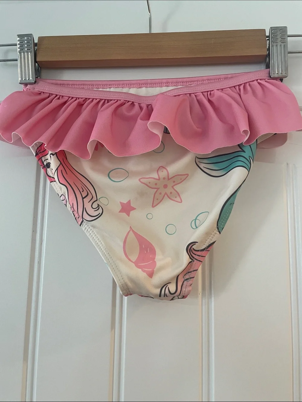 Kids Long-Sleeve Mermaid Rash Guard Swim Set - Pink / Teal